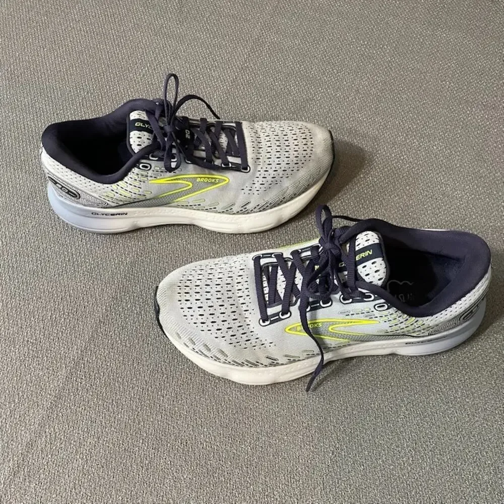 Brooks Womens Glycerin 20 Neutral Running Shoe - Light Blue Peacoat Nightlife 11